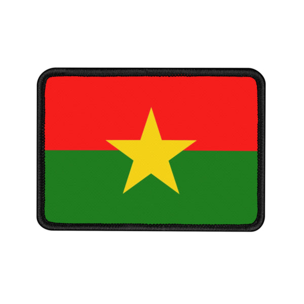 Flag Village Burkina Faso State Flag Embroidered Iron-On Patch