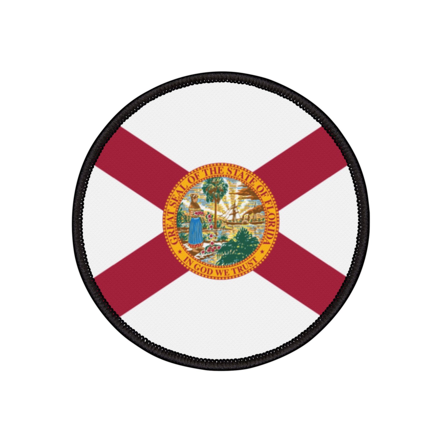 Flag Village Florida State Flag Embroidery Iron-On Patches