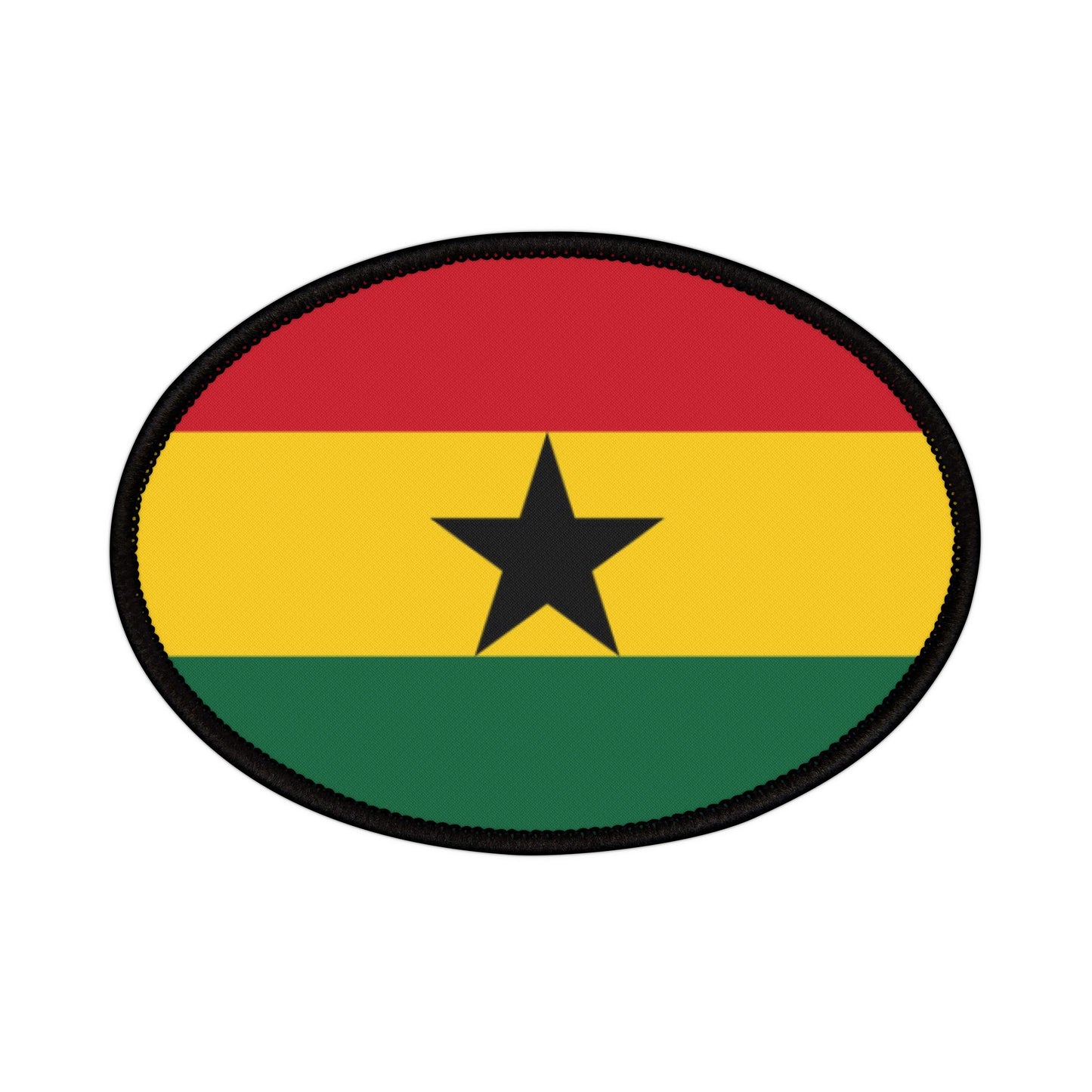Flag Village Ghana Flag Embroidery Iron-On Patches