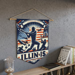 Flag Village Illinois State Flag Pennant Sporting Home Wall decoration IL0002