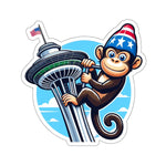 Flag Village USA Washington State Flag Sticker 2", 3", 4", 6" WA01