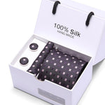 Flag Village Men's gift box 5-piece suit business formal wedding tie