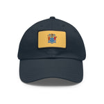Flag Village USA New Jersey State Flag Hat Cap with Leather Patch