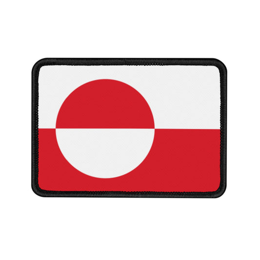 Flag Village Greenland Flag Embroidery Iron-On Patches
