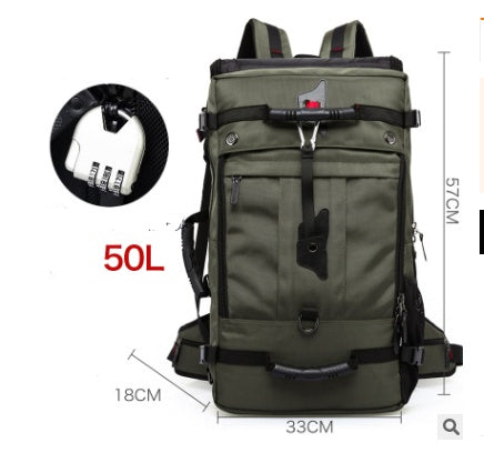 Flag Village New double shoulder bag Oxford cloth bags male outdoor backpack large capacity baggage bag multifunction hiking bag