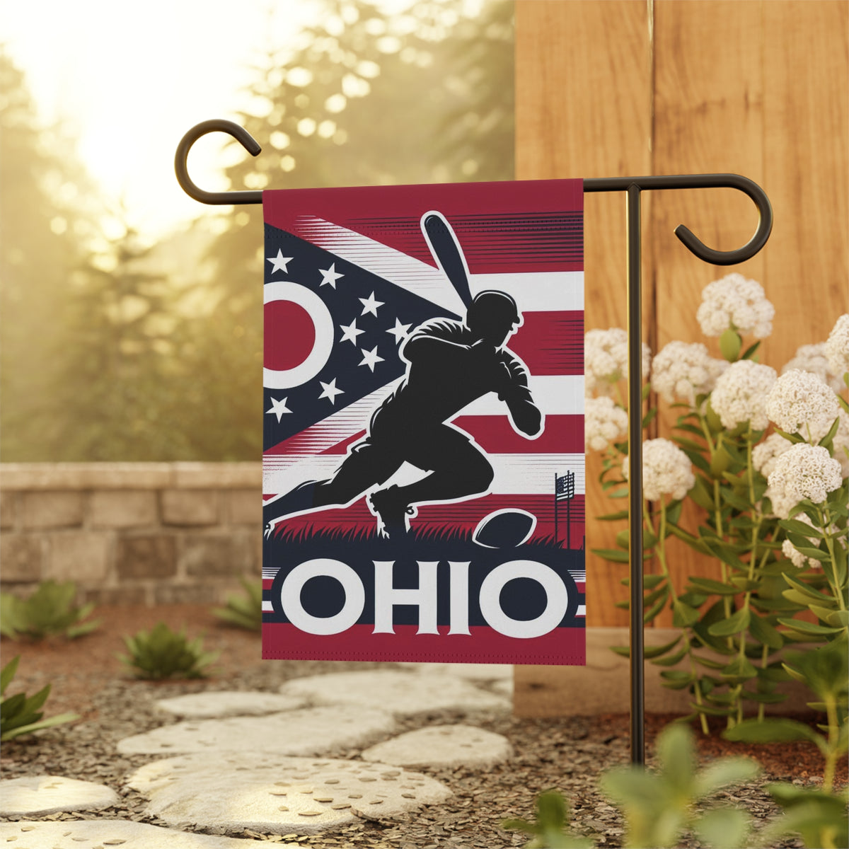 Flag Village Ohio State Flag Sporting Garden & House Banner OH0003