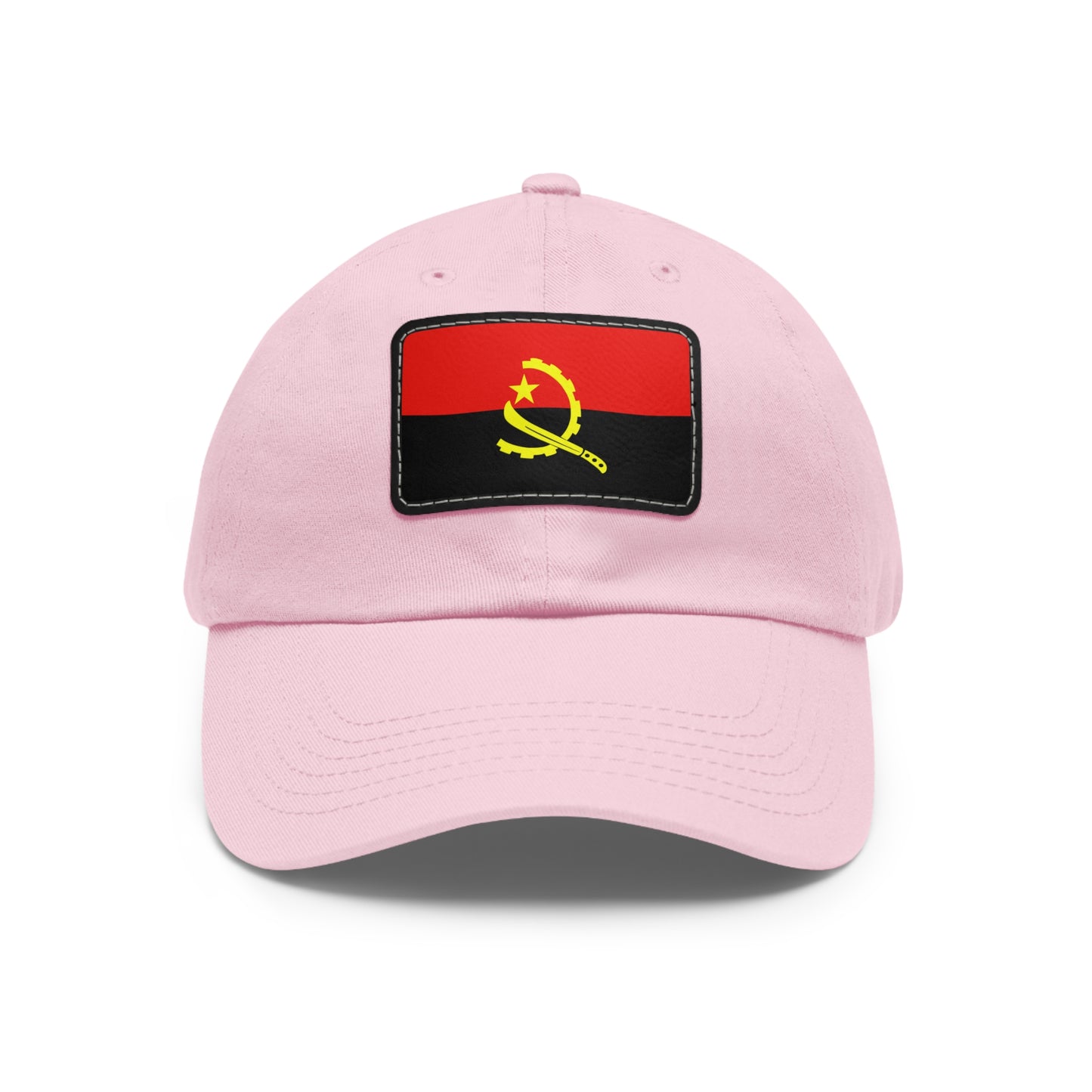 Flag Village Angola Flag Hat Cap with Leather Patch