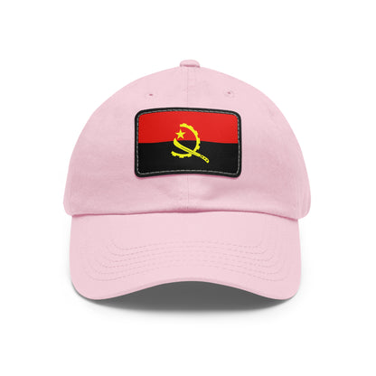 Flag Village Angola Flag Hat Cap with Leather Patch