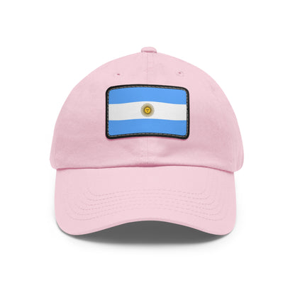Flag Village Argentina Flag Hat Cap with Leather Patch