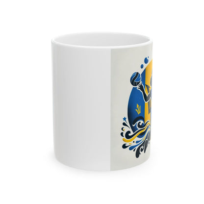 Flag Village Barbados Sporting Flag Ceramic Coffee Mug 11oz BRB0007