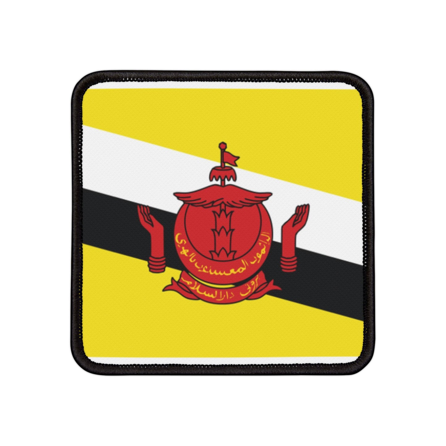 Flag Village Brunei Flag Embroidery Iron-On Patches