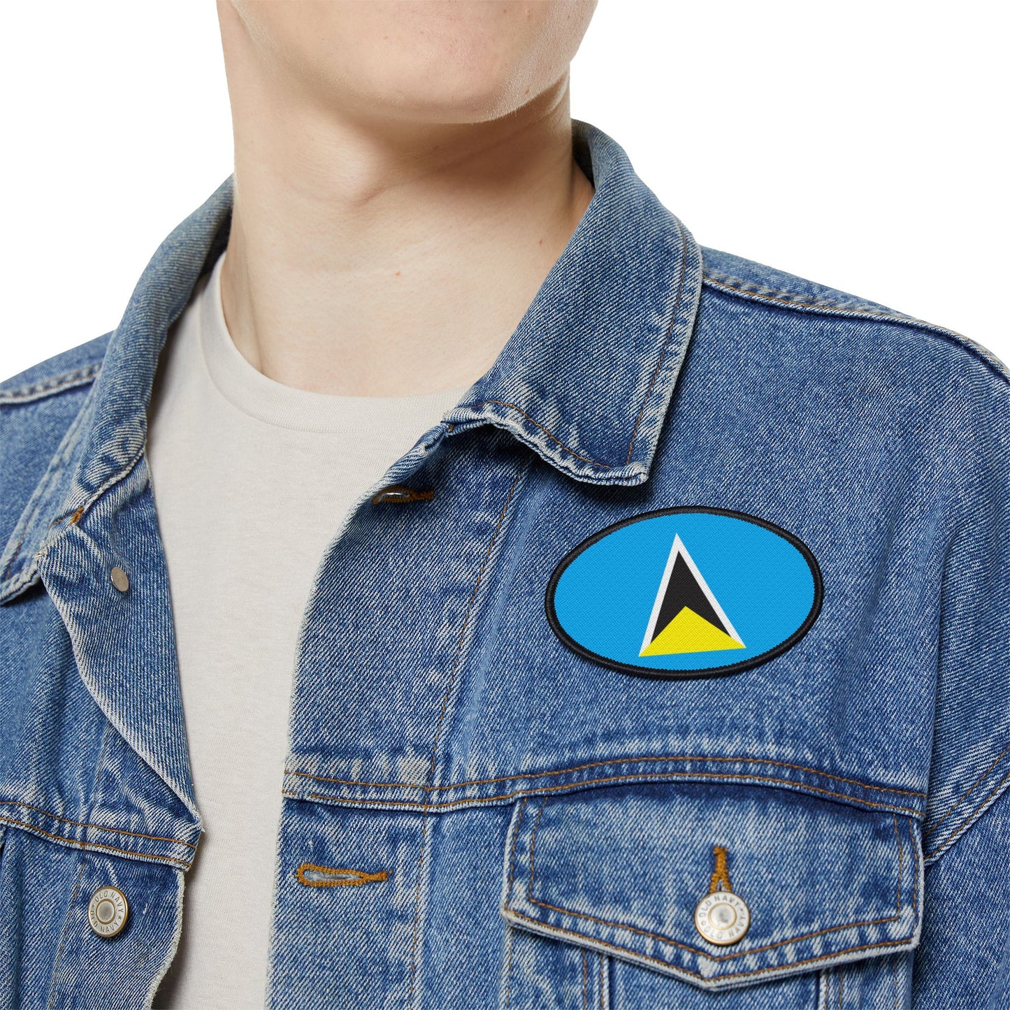 Flag Village Saint Lucia Flag Embroidery Iron-On Patches