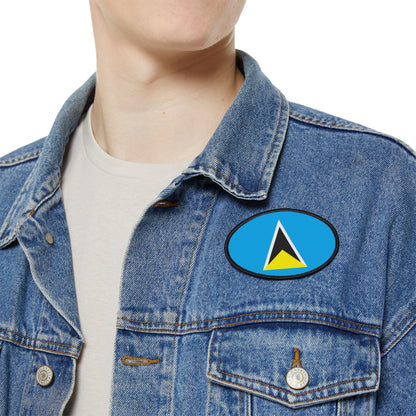 Flag Village Saint Lucia Flag Embroidery Iron-On Patches