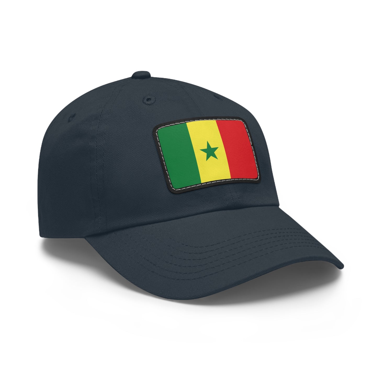 Flag Village Senegal Flag Hat Cap with Leather Patch