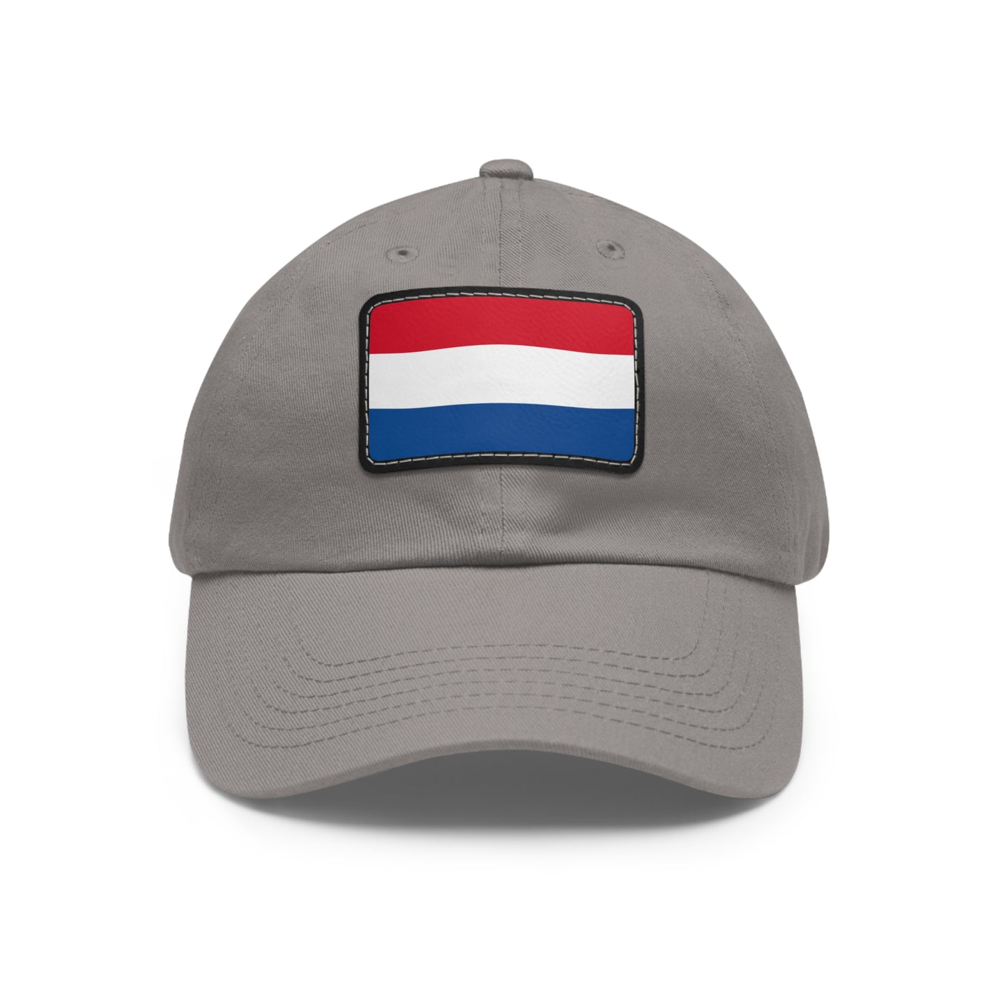 Flag Village Netherlands Flag Hat Cap with Leather Patch