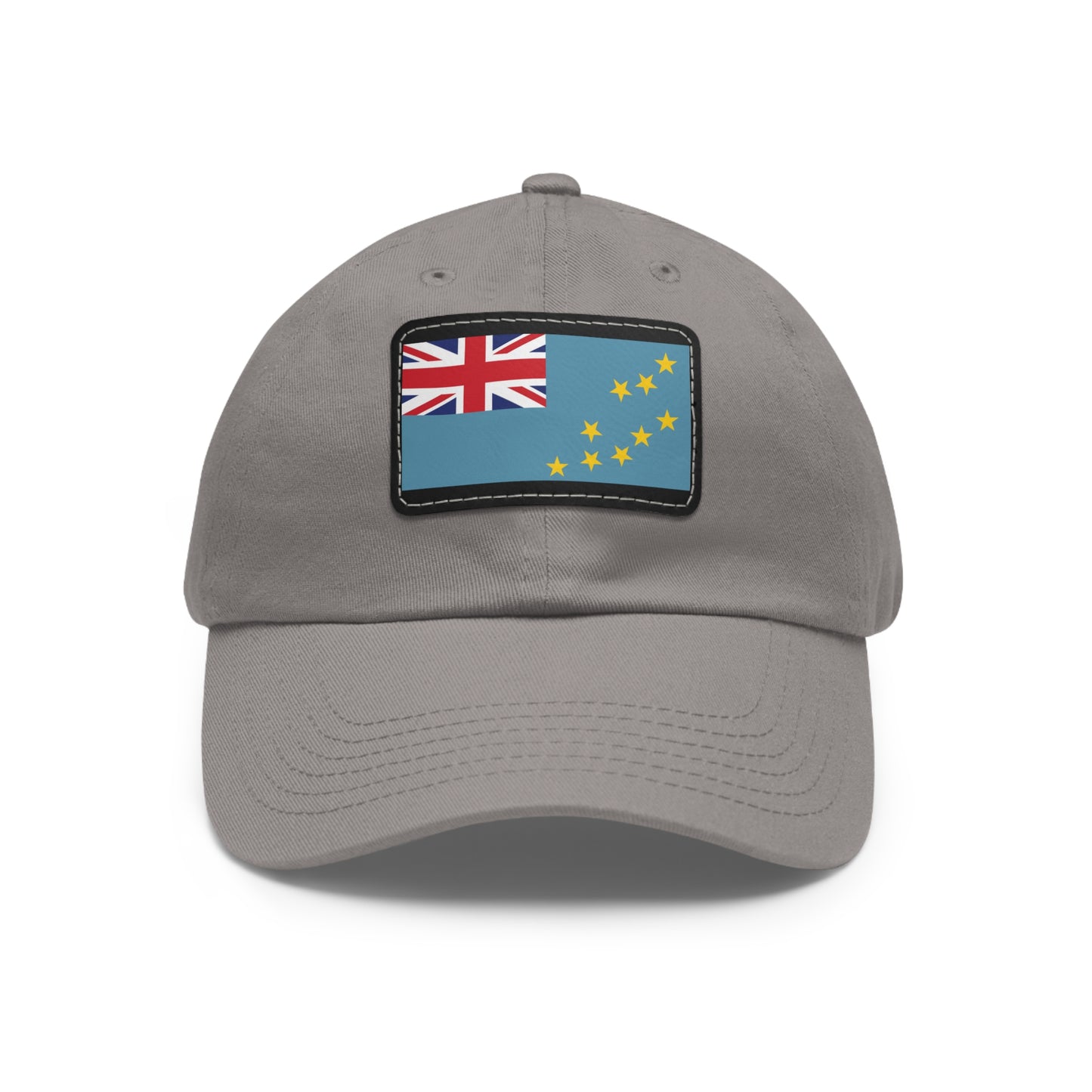 Flag Village Tuvalu Flag Hat Cap with Leather Patch