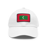 Flag Village Maldives Flag Hat Cap with Leather Patch