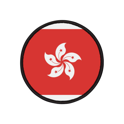 Flag Village Hong Kong Flag Embroidery Iron-On Patches