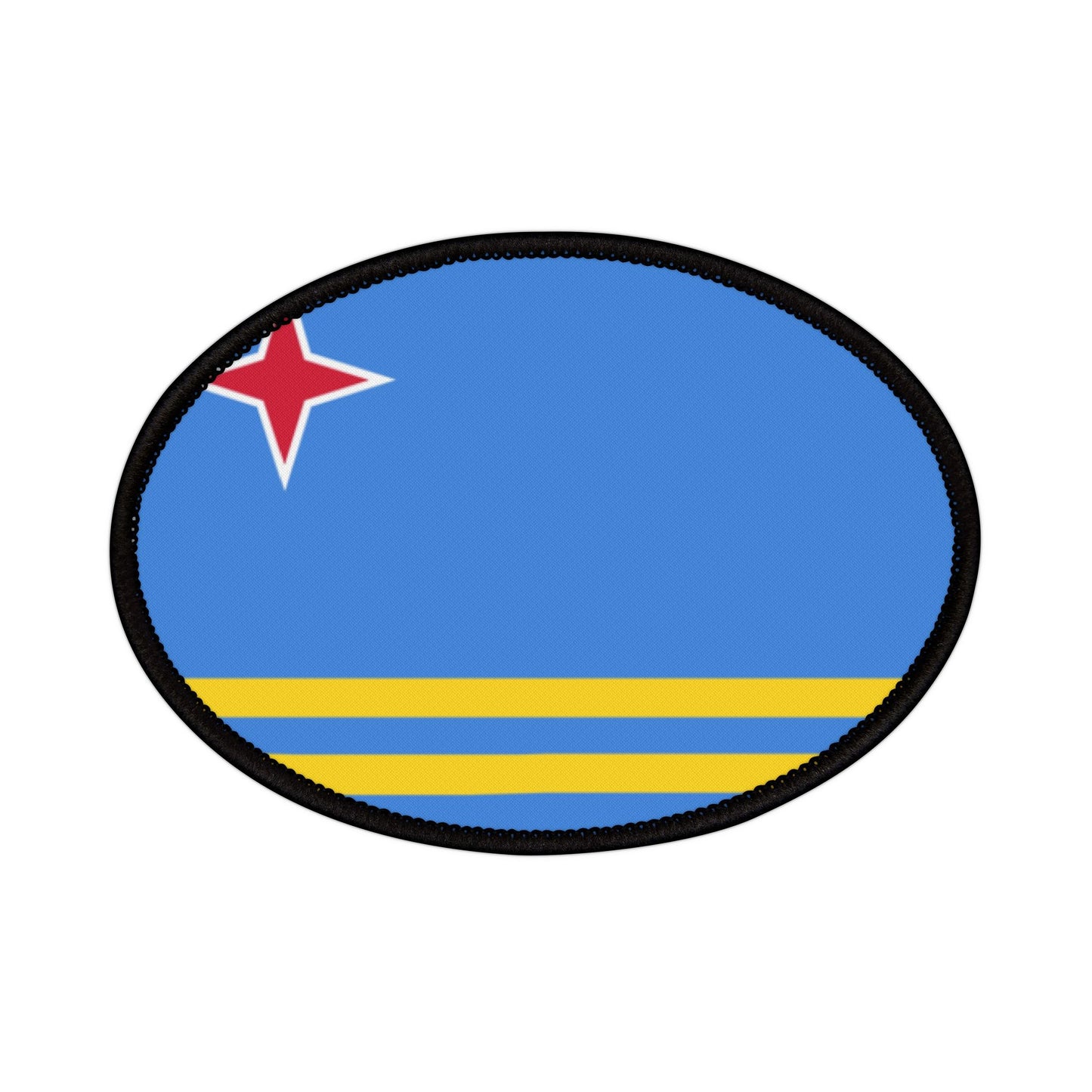 Flag Village Aruba Flag Embroidery Iron-On Patches