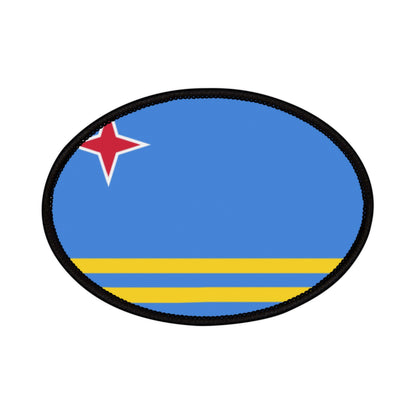 Flag Village Aruba Flag Embroidery Iron-On Patches