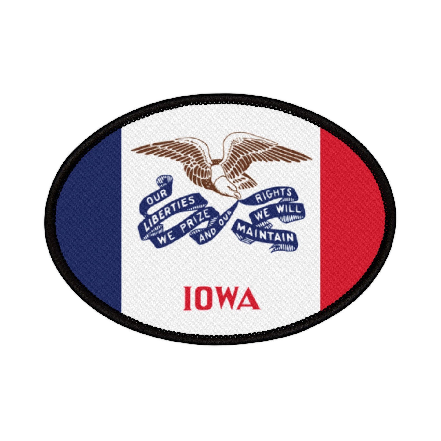 Flag Village Iowa State Flag Embroidery Iron-On Patches