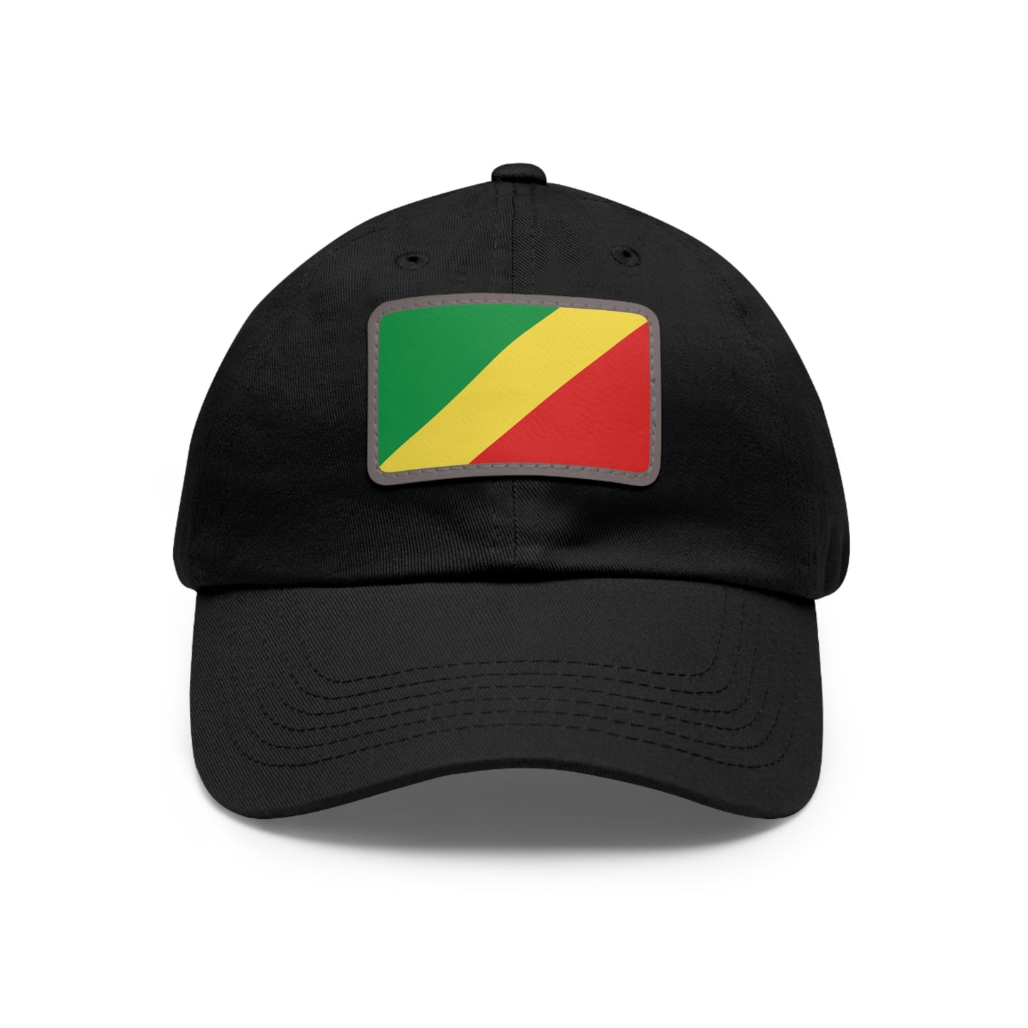 Flag Village Congo Flag Hat Cap with Leather Patch