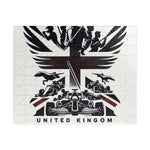 Flag Village United Kingdom Racing Car Sporting Flag Puzzle (110, 252, 520, 1014-piece) UK0006