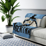 Flag Village ARGENTINA Sporting Flag Sherpa Fleece Blanket ARG0008