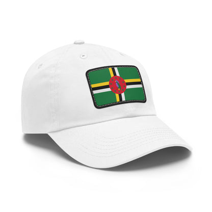 Flag Village Dominica Flag Hat Cap with Leather Patch
