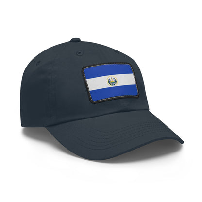 Flag Village El Salvador Flag Hat Cap with Leather Patch