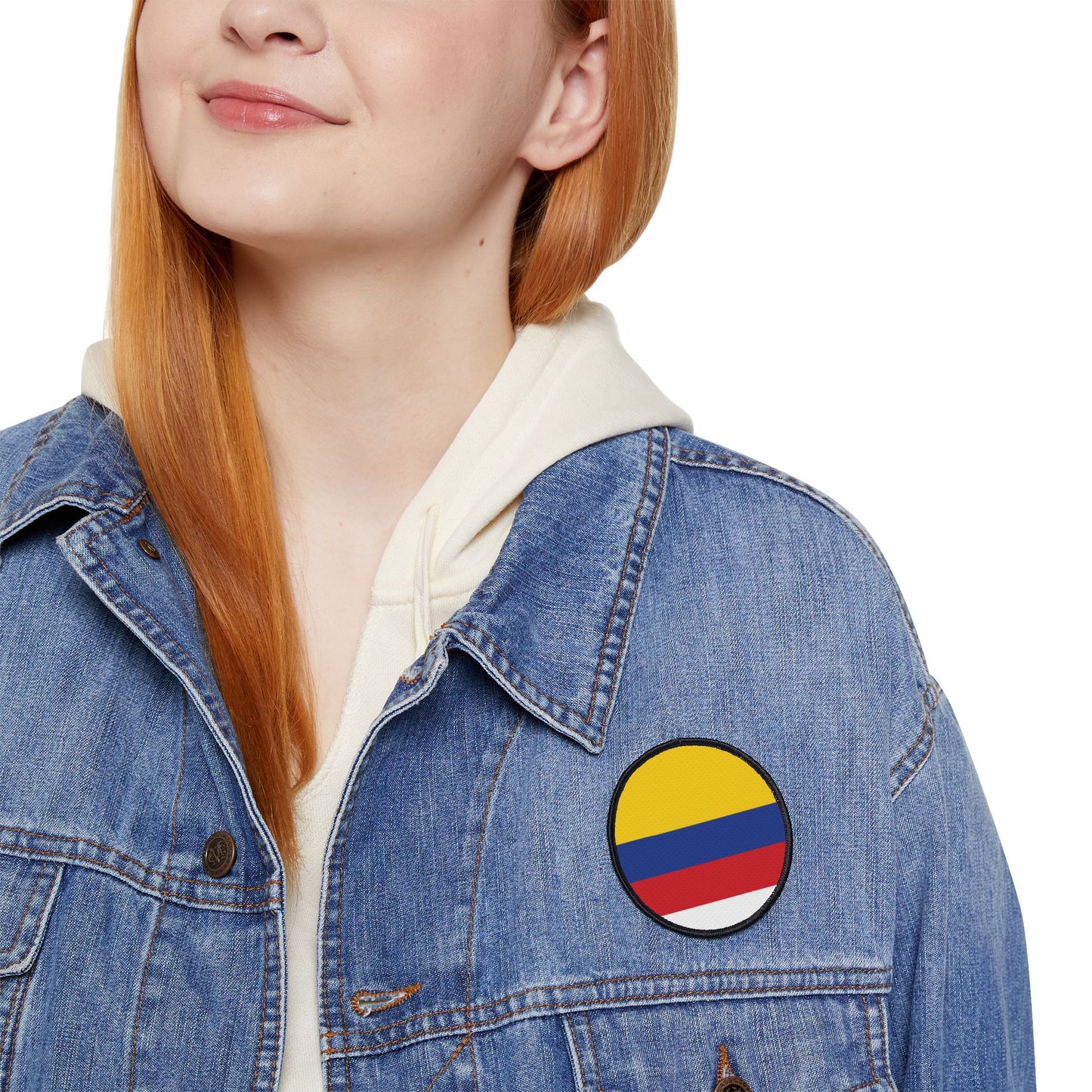 Flag Village Colombia Flag Embroidery Iron-On Patches
