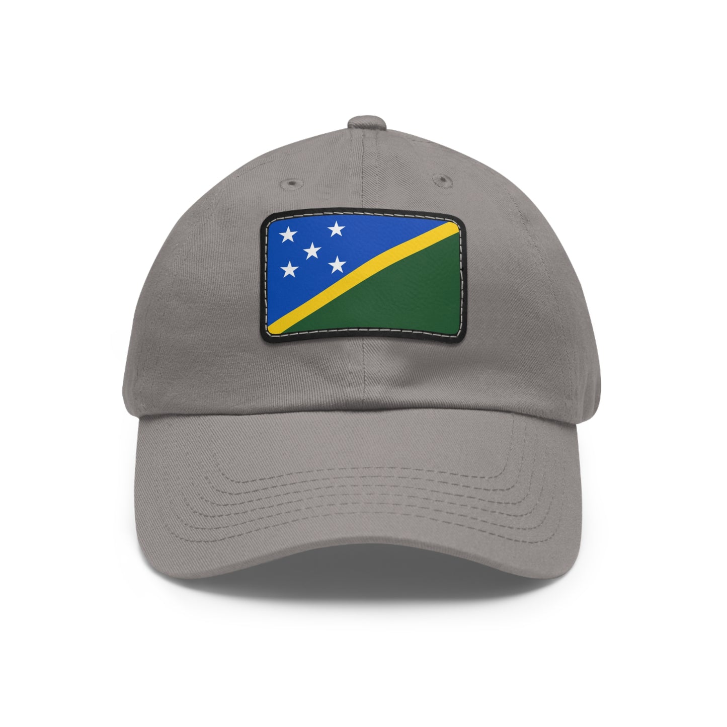 Flag Village Solomon Islands Flag Hat Cap with Leather Patch