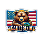 Flag Village USA California State Flag Stickers 2", 3", 4", 6" CA02