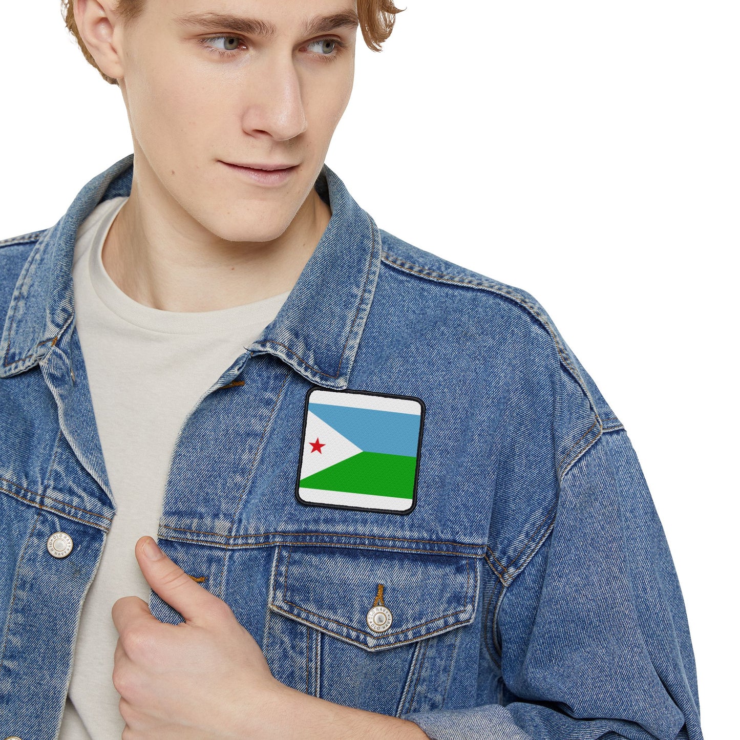 Flag Village Djibouti Flag Embroidery Iron-On Patches
