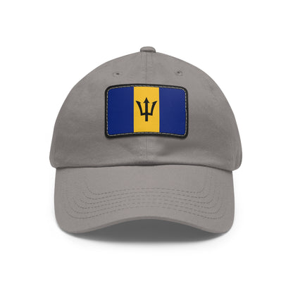 Flag Village Barbados Flag Hat Cap with Leather Patch