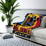 Flag Village Moldova Sporting Flag Sherpa Fleece Blanket MDA0004
