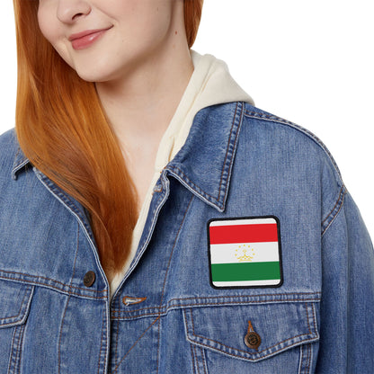 Flag Village Tajikistan Flag Embroidery Iron-On Patches