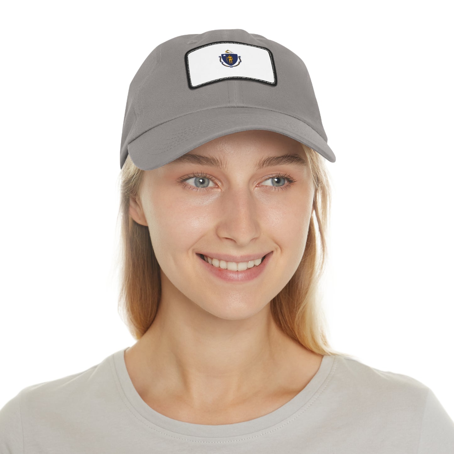 Flag Village USA Massachusetts State Flag Hat Cap with Leather Patch