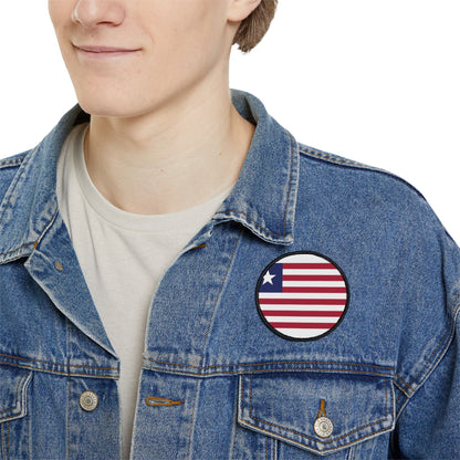 Flag Village Liberia Flag Embroidery Iron-On Patches
