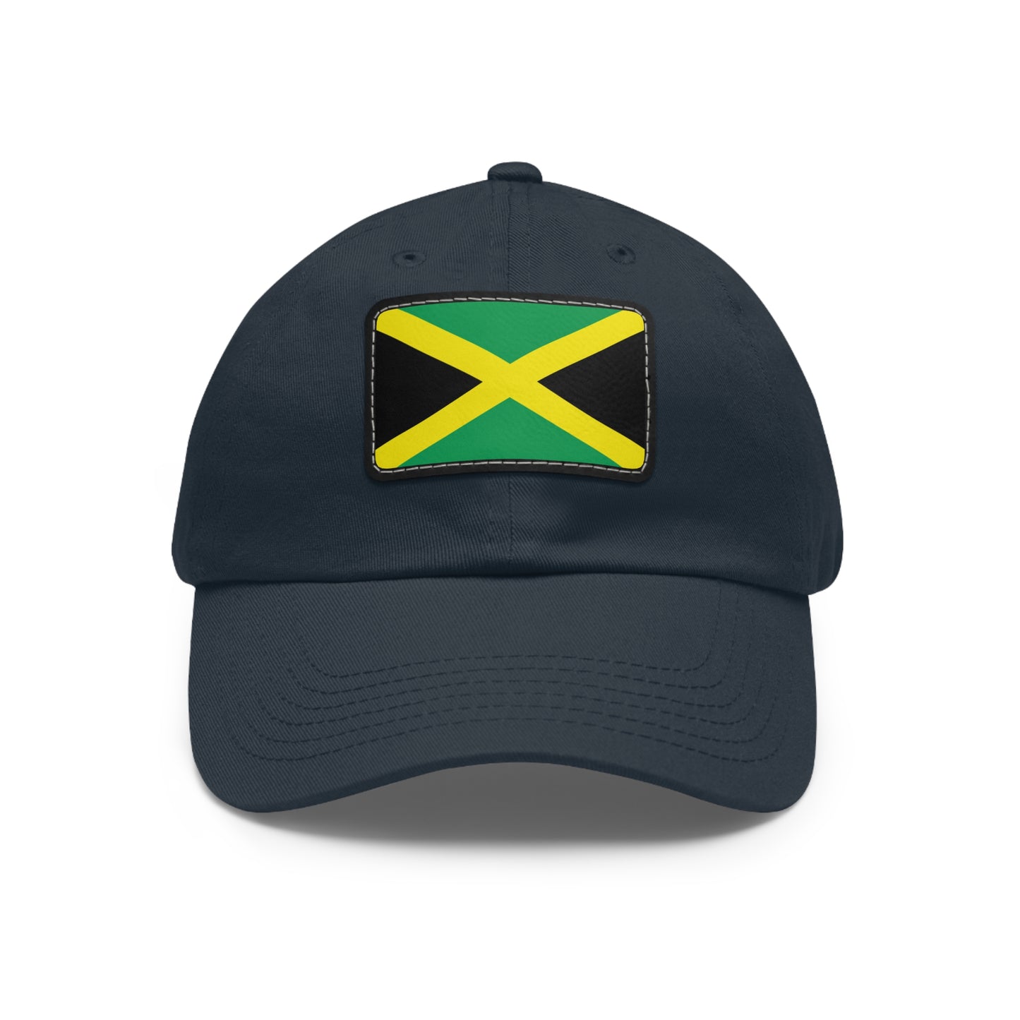 Flag Village Jamaica Flag Hat Cap with Leather Patch