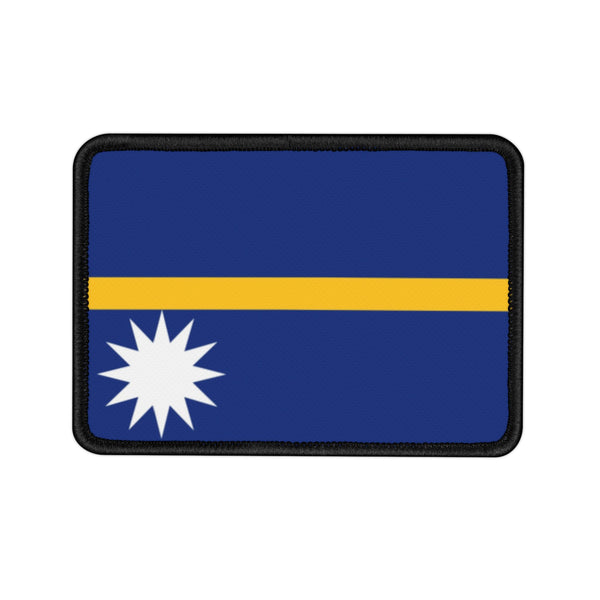 Flag Village Nauru National Flag Embroidered Iron-On Patch