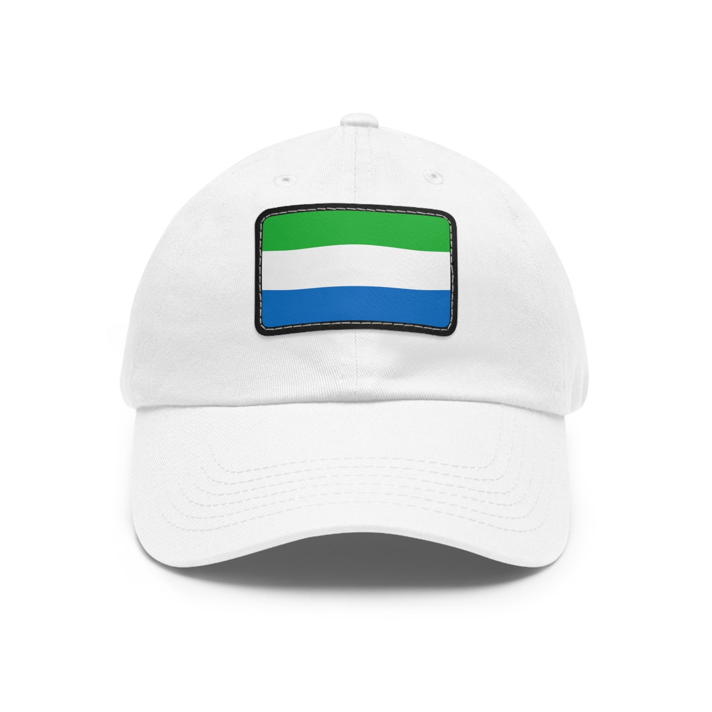 Flag Village Sierra Leone Flag Hat Cap with Leather Patch