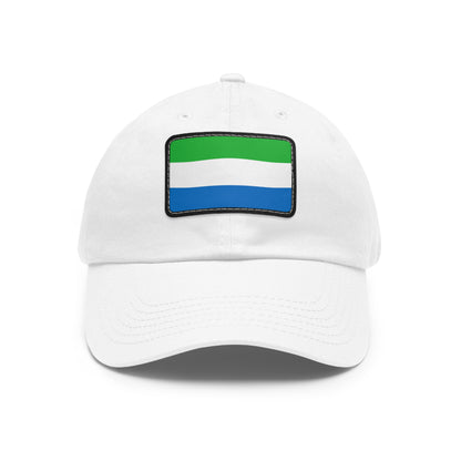 Flag Village Sierra Leone Flag Hat Cap with Leather Patch