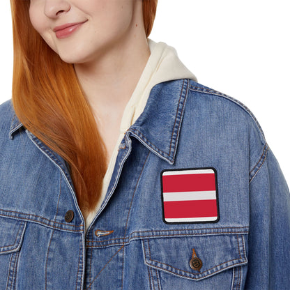 Flag Village Latvia Flag Embroidery Iron-On Patches