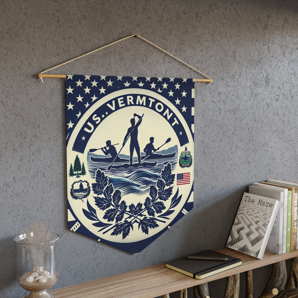 Flag Village Vermont State Flag Pennant Sporting Home Wall decoration VT0002