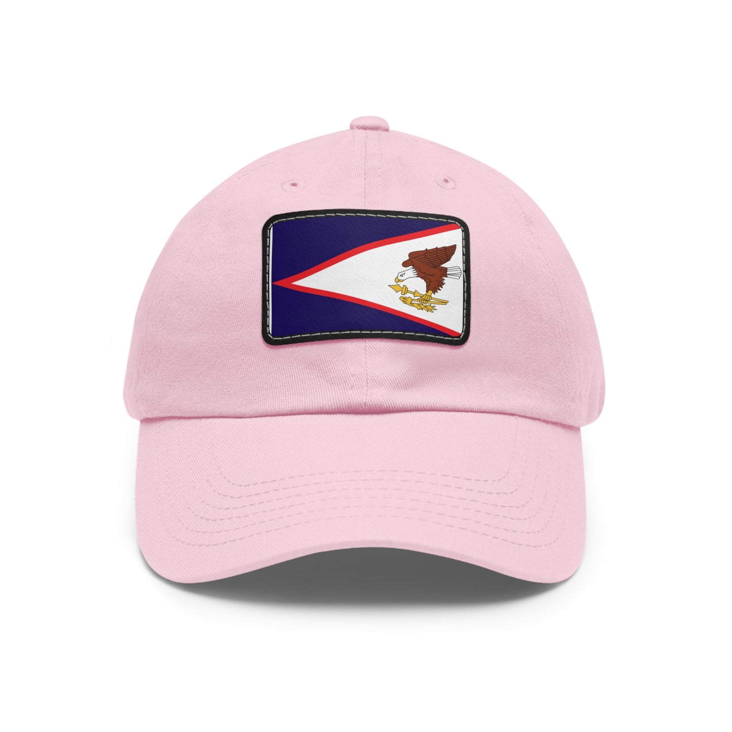 Flag Village American Samoa Flag Hat Cap with Leather Patch