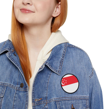Flag Village Singapore Flag Embroidery Iron-On Patches