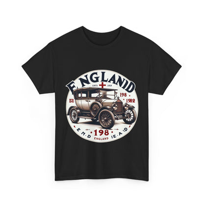 Flag Village UK Vintage Car Flag T-SHIRT Heavy Cotton Tee UK0019