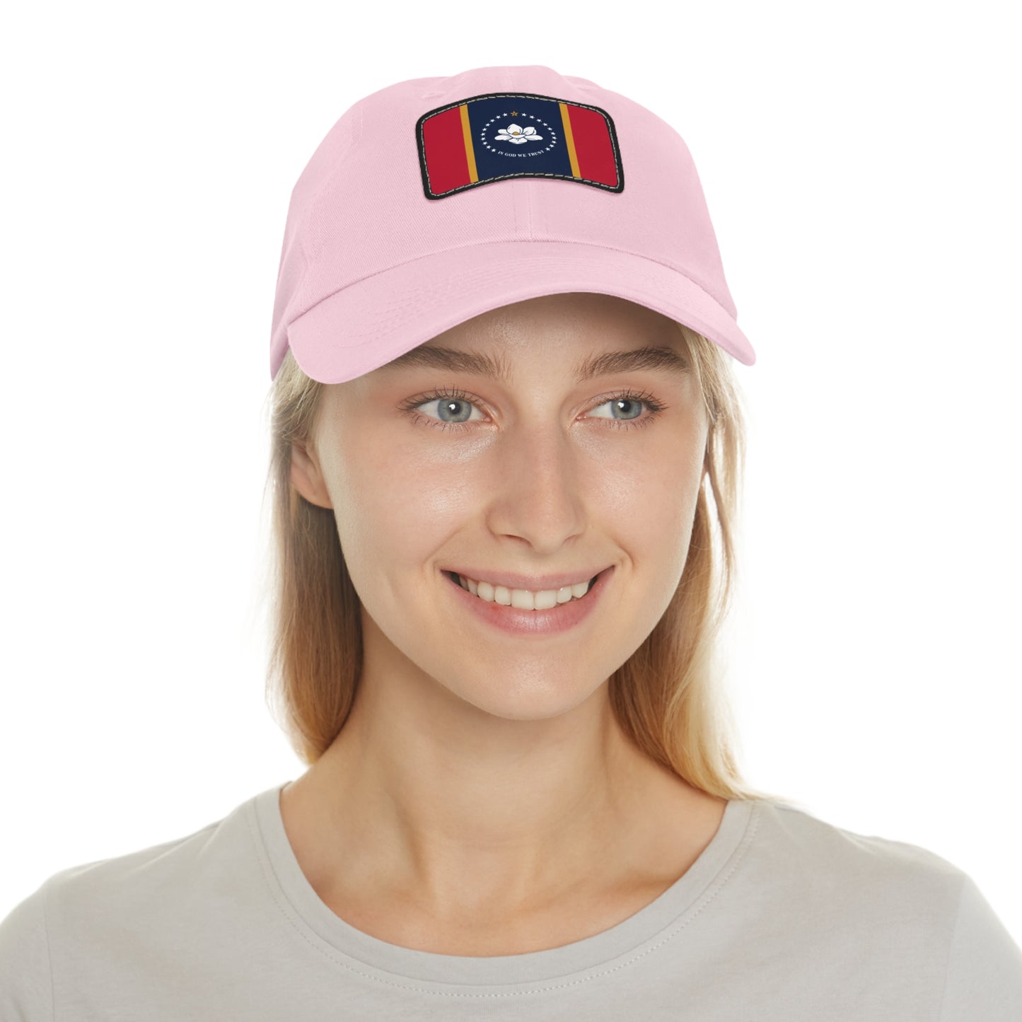 Flag Village USA Mississippi State Flag Hat Cap with Leather Patch