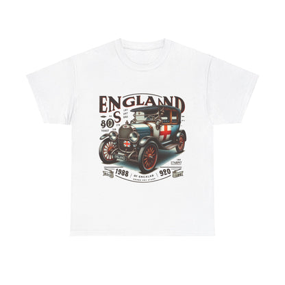 Flag Village UK Vintage Car Flag T-SHIRT Heavy Cotton Tee UK0022